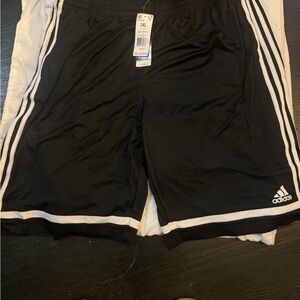 Adidas Men's Black and White Athletic Shorts 3xl